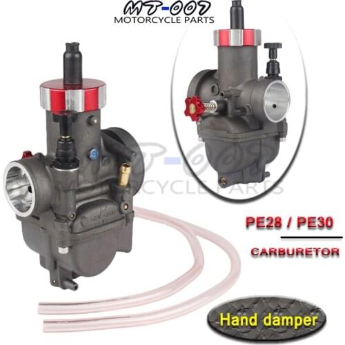 Super performance color Racing Carburetor PE28 PE30 hand damper For KEIHIN motorbike Moped Scooter Dirt Bike ATV Quad