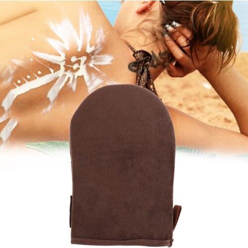 Hot 2020 High Quality Brown Reusable Body Self Fake Tan Applicator Tanning Gloves Cream Lotion Mousse Glove Self Tanner