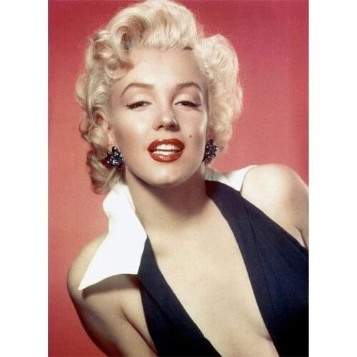 Marilyn Monroe Printed 11CT Cross-Stitch DIY Embroidery Set DMC Threads Craft Handicraft Handiwork Sewing Promotions Adults