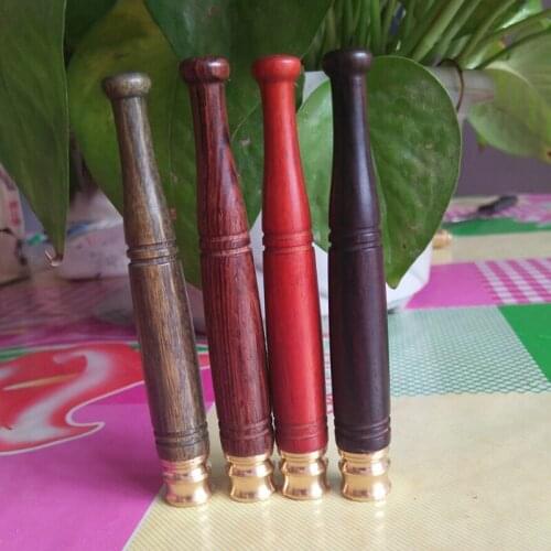 Ebony Sandalwood Solid Wood Pipe Circulating Filter Modeling Cigarette Holder Mouthpiece Tobacco Pipe Filter Smoking Pipe