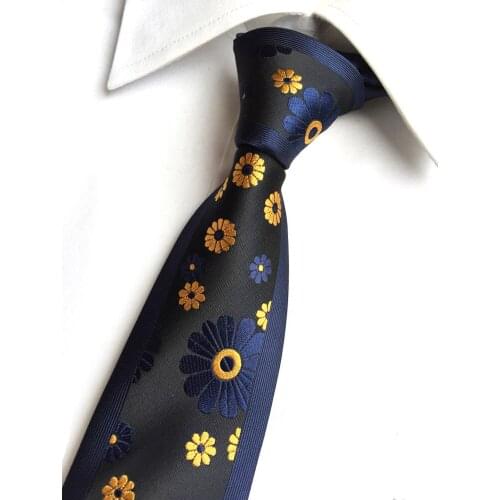 VEEKTIE 1200 Needles 6cm Mens Ties Man Fashion Floral Neckties Corbatas Gravata Jacquard Slim Tie Business Black Tie For Men