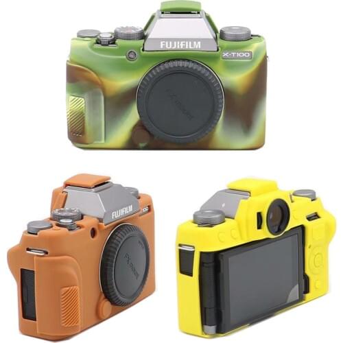 Rubber Silicone soft Camera Case Bag for Fujifilm fuji X-T100 X-T200 XT100 XT200 protector skin cover pouch portable