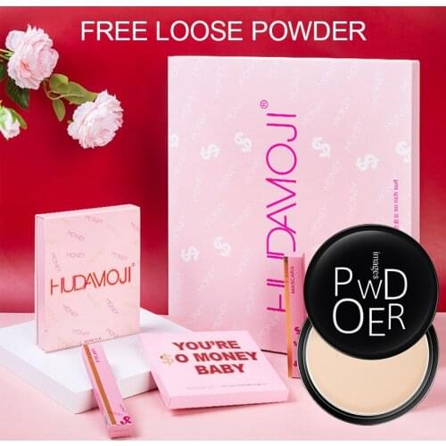 Makeup Set Lipstick Lip Glaze Eyeshadow Mascara And Eyeliner 5 In 1 Set Long-lasting And Non-faint Makeup TSLM1