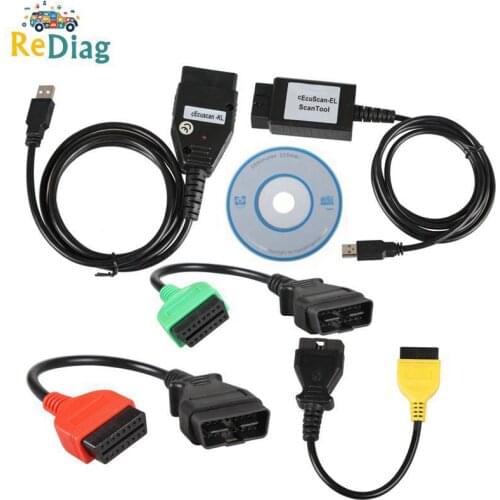 Newest OBD2 Connector Diagnostic Cable For Fiat ECU Scan MultiECUScan Adapter For Fiat / Alfa Romeo / Lancia OBD Scanner