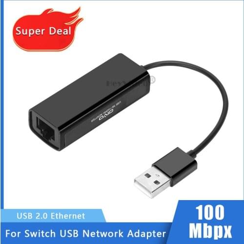 New USB 2.0 Network Adapter USB Network Card To USB RJ45 Lan 10/100 Mbps for Nintend Switch Windows 10 Xiaomi Mi Box 3