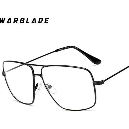 2020 Lightweight and Elegant Retro Classic Metal Frame Glasses Myopia Eyeglasses Women Men Square Clear Glasses Eyewear WarBLade