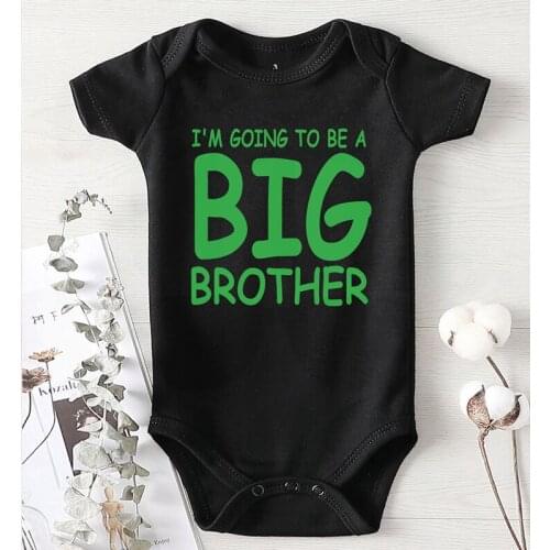 Baby Girls Clothes Winter Toddler Jumpsuits Romper for Newborns Baby Boys Summer Clothing Long Short Big Brother Printed