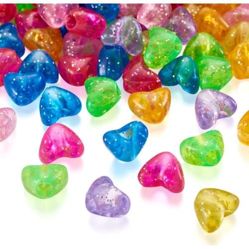 500g Transparent Acrylic Beads for jewelry making DIY bracelet necklace Decor Accessories Mixed Shapes Mixed Color