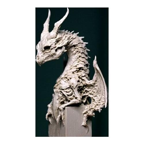 Special Offer Die-cast Resin 12mm High Wooden Dagu Dragon Handmade Model Free Shipping