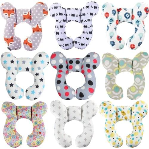 Infant Baby U-Shaped Pillow Kids Body Head Support Neck Protection Cushion Toddler Car Seat Stroller Pram Pillows Headrest