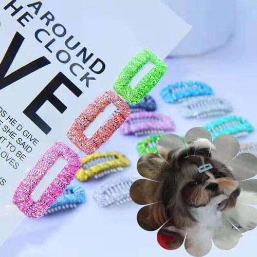 2021 Dogs Hairpin Grooming Accessories Hair Clip Pet BB Clip Hairpin Comb Glitter With Hair 2.3cm/2.8cm/3.2cm
