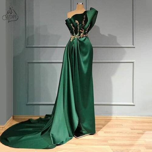 Green Elegant Celebrity Dresses Long Strapless Red Carpet Runway Prom Dress Women Party Night Sexy Evening Gowns