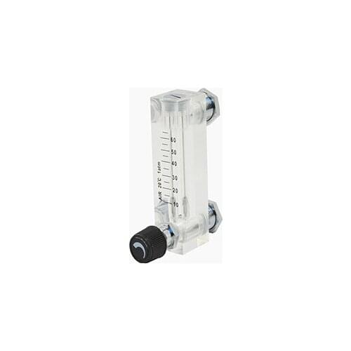 1/4" BSP Female Thread PMMA Panel Type Gas Float Flowmeter Air Flow Meter Rotameter With Control Valve