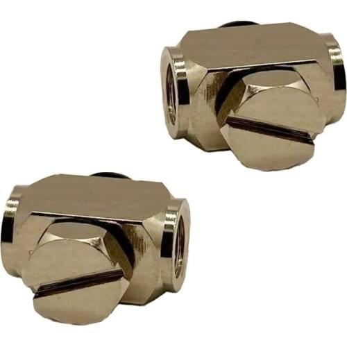 100PCS/LOT 3 way M5 Air Pneumatic Hose to M5 Male Mini Barb Fitting / Brass M5 M-5UT/M-5UL