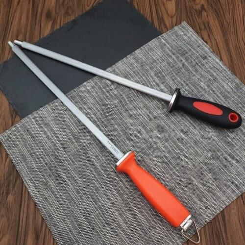 12 Inch Sharpening Rod Sharpener Bar Grindstone Professional Sharpening Steel Carbon Steel Knife Sharpener Stone Tools