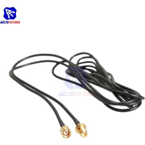 2.8m 9ft RG 174 Antenna Extension Cable RP-SMA Male to Female Connector Adapter for Wireless LAN WAN Network Card Router Antenna
