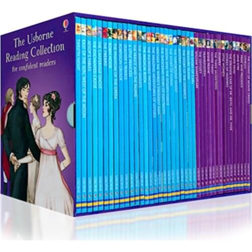 40 books/set Usborne My fourth Reading library English Picture story fairy tale books to help your child grow as a reader