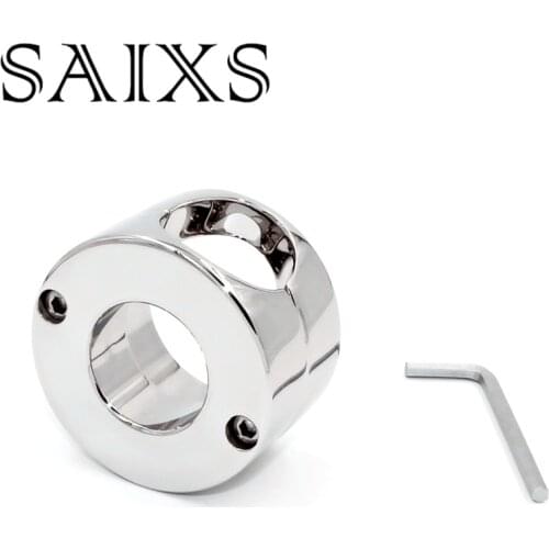 620g Stainless Steel Penis Cock Ring Scrotum Pendant Testicle Balls Stretch ring Sex toys for Men