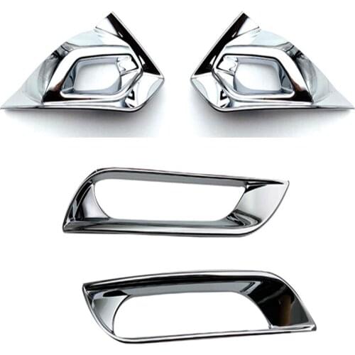 ABS Chrome For Nissan Note E13 2021 2022 Car Accessories Front Rear Fog Light Lamp Cover Trim Molding Bezel Garnish