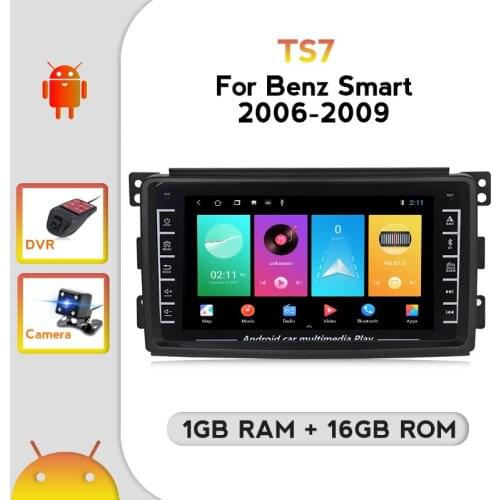 IPS 2Din Android Car Multimedia GPS Navigation Auto radio Stereo Player For Mercedes Benz Smart Fortwo 2006 2007 2008 2009