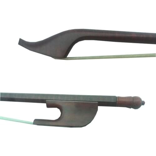 Fress shipping Professional Viola Bow Snakewood Bow Baroque Style Round Stick Natural Mongolia white Horsehair Bow