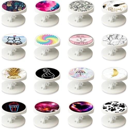 Marble Expanding Phone Stand Grip Finger Rring Support Anti-Fall Round Foldable Mobile Phone Holder for iPhone 11 pro