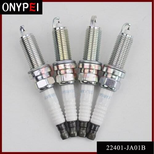 4pcs/lot Dual Iridium Spark Plug 22401-JA01B DILKAR6A11 For Nissan Altima Rogue Sentra 22401JA01B 22401 JA01B