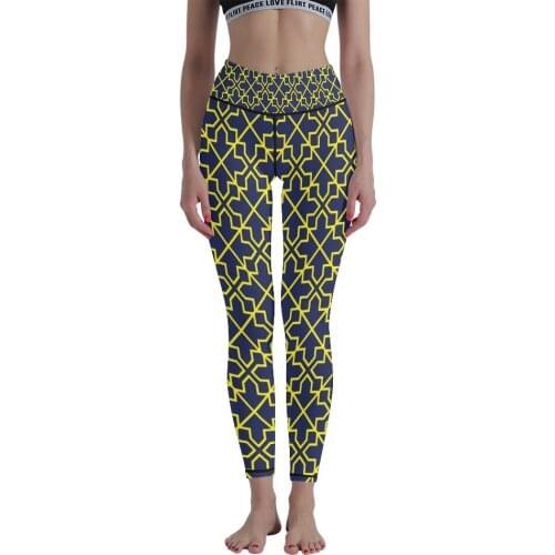 Breathable Digital Printing Fitness High Waist Yoga Pants Nine-point Pants Fitness Leggings Tight Pants 3D Printing Yoga Pants