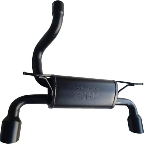 JL1059 Wrangler Mango Tail Black steel Dual Split Exhaust 2018+ for Jeep Wrangler & Wrangler JL 2018+ Unlimited lantsun