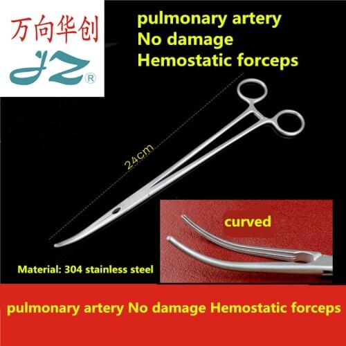 JZ Noninvasive hemostatic forceps for pulmonary artery Surgical instruments for pulmonary cardiothoracic surgery