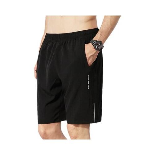 Summer Sports Running Shorts Men Knee Length Shorts Quick Dry Breathable Loose Soccer Tennis Workout GYM Shorts Male