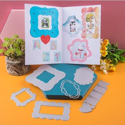 Metal Cutting Dies photo frame 2020 new die template for DIY Scrapbooking Photo Album Decor Embossing Paper Card Crafts Die Cut