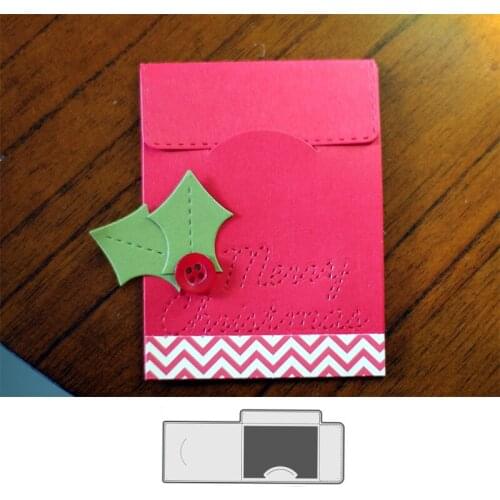 Gift Note Card Holder Diecuts Metal Cutting Dies for DIY Scrapbooking Embossing Decorative Crafts Paper Cards Making New 2018