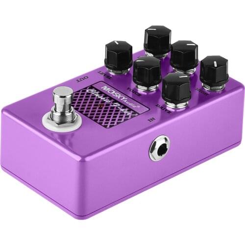 Moskyaudio CLASSIC F-DER Speaker Simulation Drive Voice Level Guitar Effect Pedal Multi Speaker Simulation Drive Voice Processor
