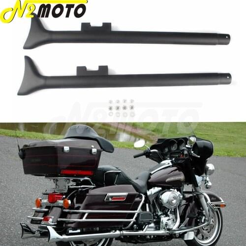 Motorcycle 33" Fishtail Mufflers 1 3/4" Exhaust Pipe For Harley Touring Street Glide Electra Glide Road Glide Road King 95-16