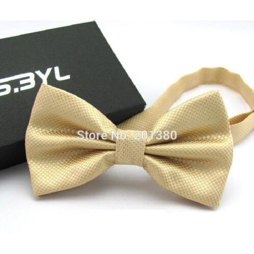 2019 Solid color Bow tie mens neck ties with box packing