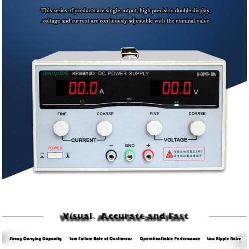 New KPS6010D 60V 10A High Power Supply 600W 30V/20A Laboratory Power Supply,Adjustable 0.1A Switch DC power supply