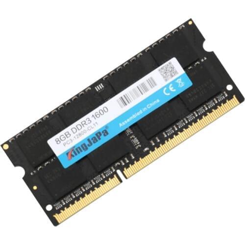 KingJaPa 1.35V Low Voltage Memory DDR3 DDR3L RAM 1600Mhz 2GB 4GB 8GB For Laptop Notebook Sodimm Memoria With 1333Mhz 1066 Mhz