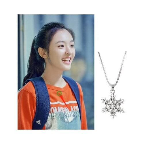 Star style Snowflake Necklace silvery waterproof New Arrivals Fashion Necklace