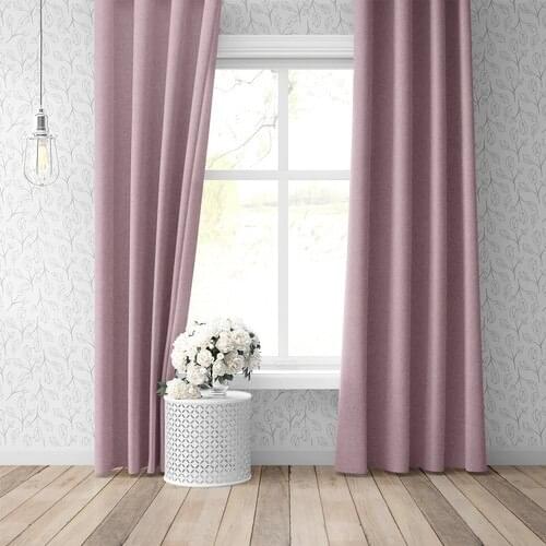 Paria Powder Pink Light Proof Blackout Blackout Backdrop Curtain Single Wing 140x255 cm