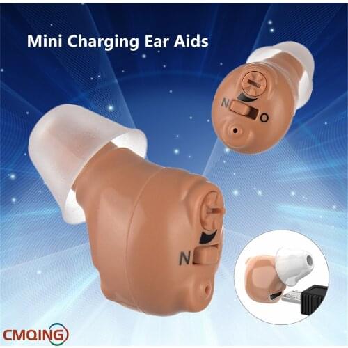 Rechargeable CIC Mini Hearing Aid Invisible Hearing Aids Ear Sound Amplifier Good as Siemens Hearing Aid for Elderly Audifonos