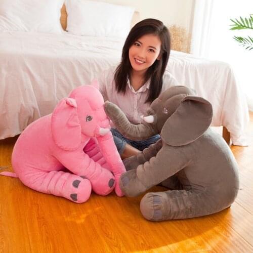 30-60cm elephant pillow stuffed toy Baby soothing doll Elephant Baby doll gift for children Baby Accompany Doll Gift