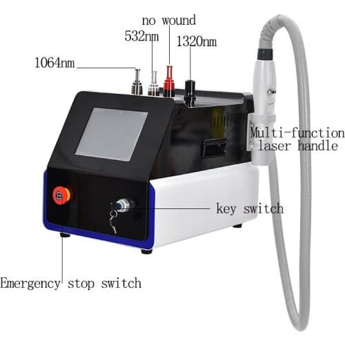 Portable No-invasive Laser Tattoo Removal Machine Pigment Eyebrow Removal Q Switched Beauty Equipment Carbon Peeling Black Face