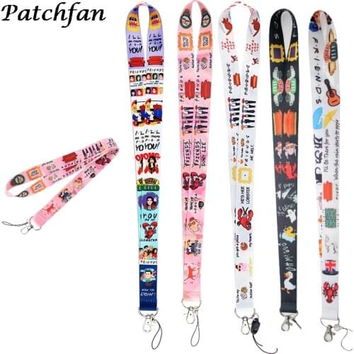 AD015 Patchfan Cartoon Friend Tv Show Key Lanyard for keys ID Phone USB Badge Holders Phone Neck Straps webbing