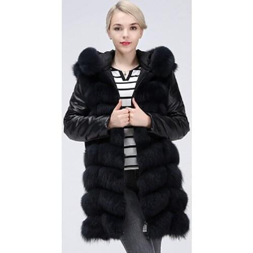 Женские длинные дубленки Saidengqiuli China At AliExpress