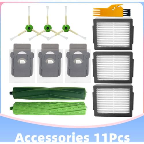 Main Side Brush Front Castor Wheel Hepa Filter Dust Bag Replacement for iRobot Roomba i3 i7 i7+ E5 E6 Robot Vacuum Cleaner Parts