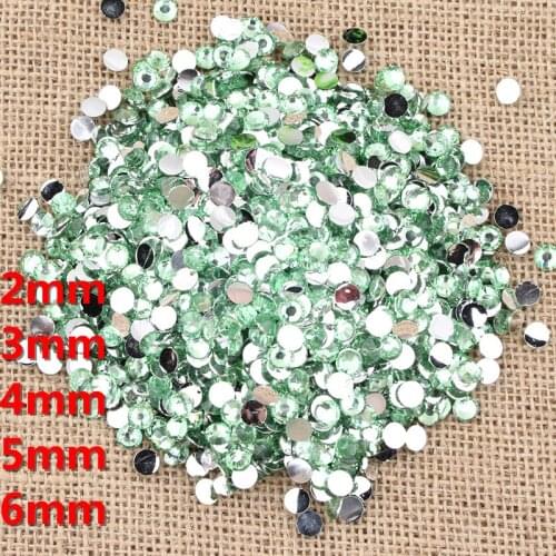 Fuchsia color 2mm,3mm,4mm,5mm,6mm Resin Nail art Rhinestones Flat back Glue on sticker Nails Decoration ,Gel Polish rhinestones