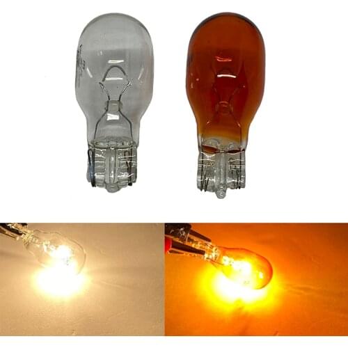 10pcs T13 10W T15 W16W Halogen Lamp Clear Glass Warm White Amber DC 12V 16W Interior Light Clearance Light Halogen Light Bulbs