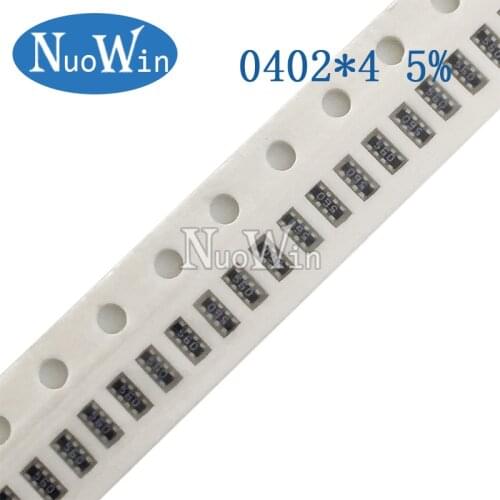 100pcs 0402*4 8P4R 2*4P SMD Network Resistor array 0 ~ 1M 1 10 22 47 100 220 330 470 1K 2.2K 4.7K 10K 22K 47K 100K 220K 470K ohm