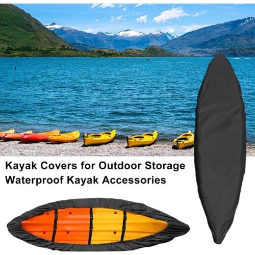 420D Oxford Cloth 3.1-3.5m Outdoor Kayak Canoe Covers Waterproof Anti-dust Canoe Boat Storage Cover Shield Kayak Accessories